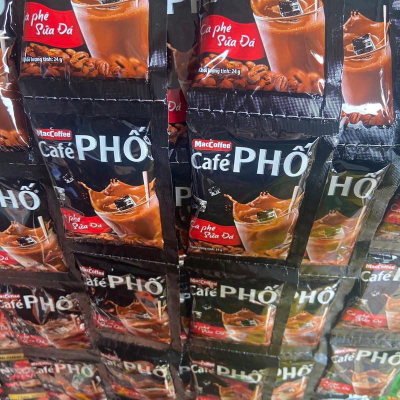 combo 3 dây cafe Phố dạng gói 3 dây 30 gói cà phê nút bấm americano temcafe kopi instan min