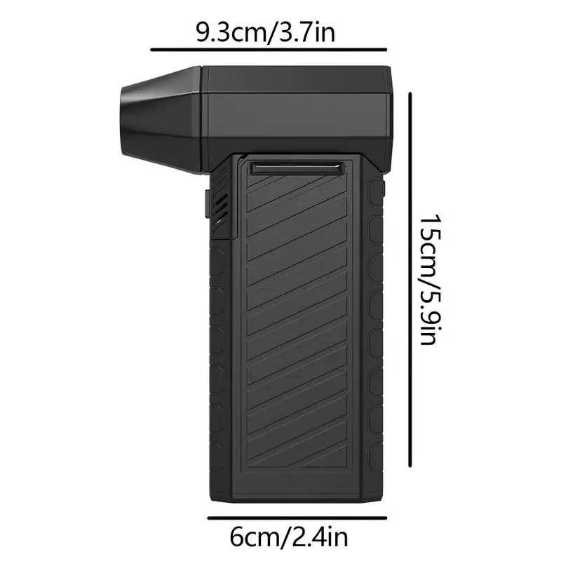 130000RPM Electric Air Duster, Cordless USB Rechargeable High-speed Air Blower, 3-gear Adjustable Jet Dry Blower for Keyboard, PC, Car, Air Bed and Home Cleaning 1