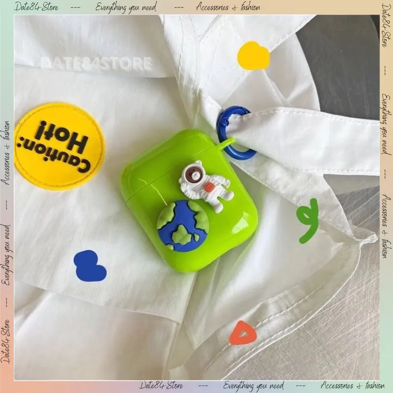 Vỏ đựng ốp case airpod gấu hồng cho tai nghe không dây bluetooth airpod 1/2/3 pro Date84store 6