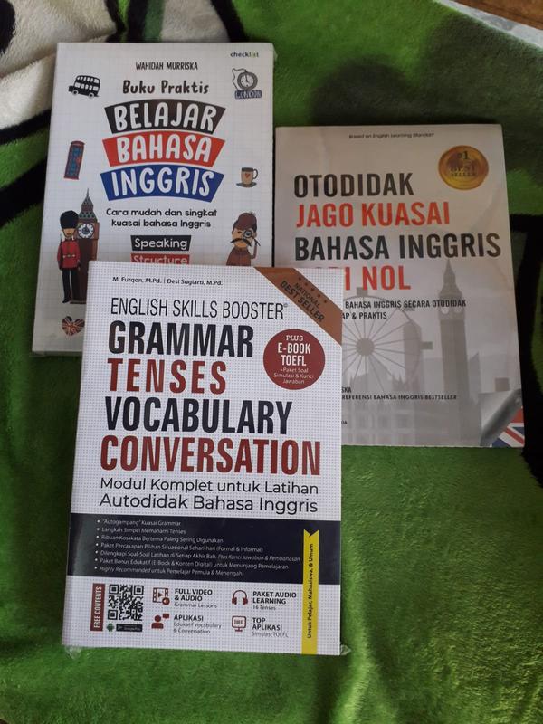 buku 3 paket cara otodidak belajar bahasa inggris 0