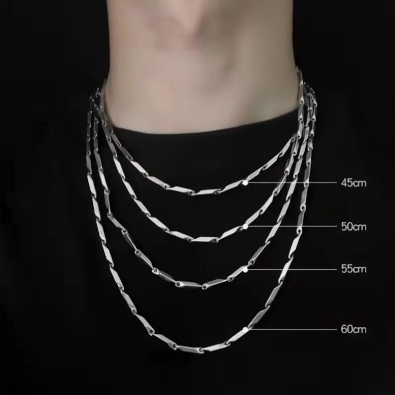 Vòng Cổ Hip Hop, Dành Cho Nam Và Nữ, Làm Bằng Thép Titan, Đồ Trang Trí Dây Chuyền Dễ Phối Đồ, Phong Cách Âu Mỹ, Dây Chuyền Xương Đòn, Phụ Kiện Đường Phố Cao Cấp, Dây Chuyền Cổ Jewelry Trang Sức Chain
