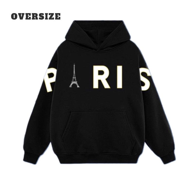 ÁO KHOÁC HOODIE NỈ In PARISFORM RỘNG UNISEX CHO NAM NỮ MẶC ĐỀU ĐẸP CÓ BIGSIZE Menswear