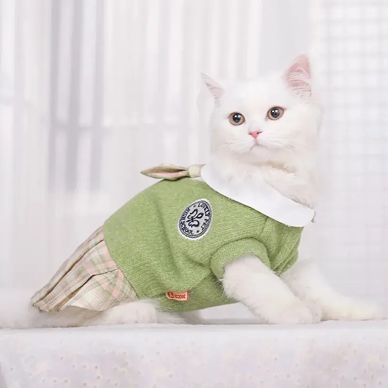 baju anjing dan kucing dress sekolah untuk anabul premium 5