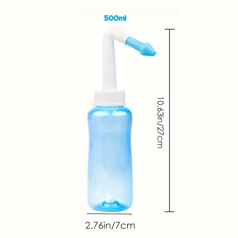 Bình rửa mũi, Bình rửa xoang Nét cho chăm sóc mũi, Viêm mũi dị ứng, Chống cảm lạnh, Chữa bệnh cúm, Không chứa BPA, Dễ làm sạch, Cầm Tay, Dung tích 300 / 500ml, Đồ dùng Giáng sinh, Dụng cụ làm sạch, 1 cái 5