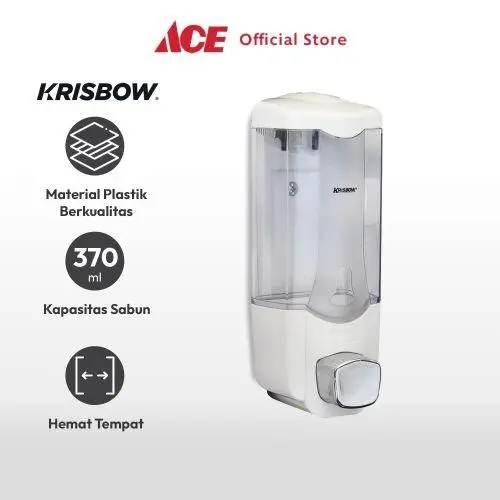 Krisbow 370 Ml Dispenser Sabun Cair - Putih