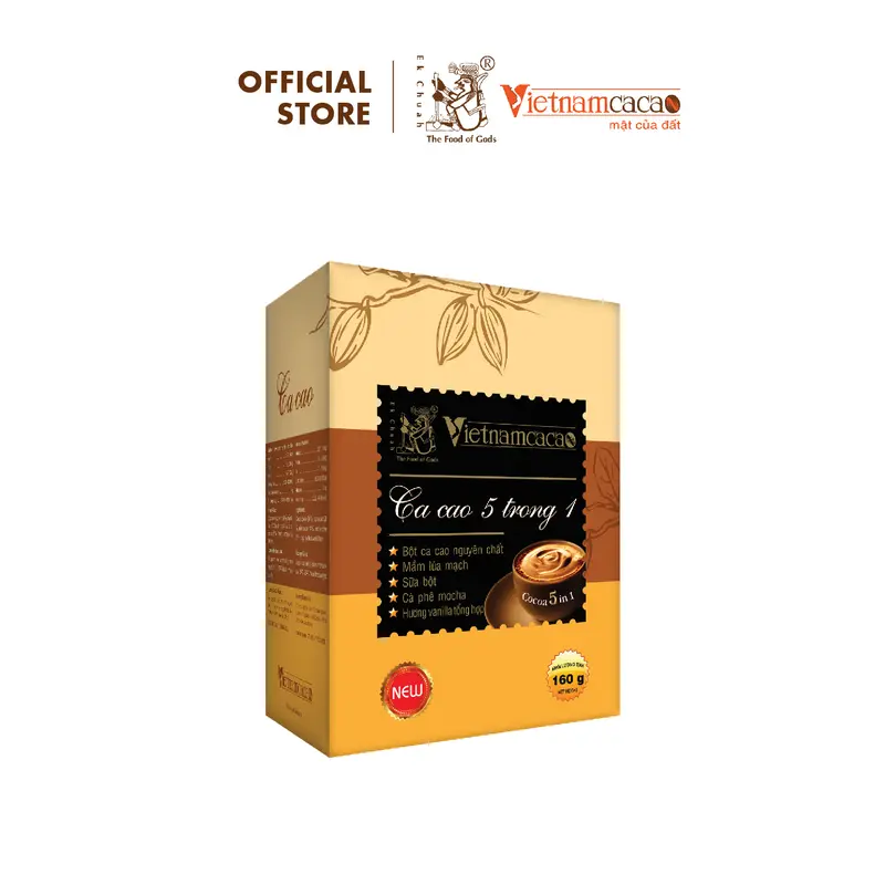 Bột ca cao 5 in 1 - 160g - Vinacacao 0