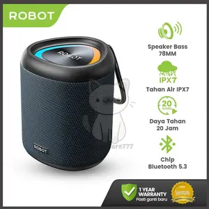 ROBOT RB120S Speaker Bluetooth 5.3 Super Bass 15W Waterproof IPX7 20 Jam Garansi Resmi 1 Tahun