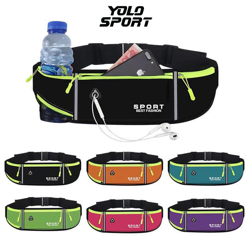 Đai Túi Chạy Bộ Đeo Hông Phản Quang Phát Sáng An Toàn Đựng Điện Thoại Chai Nước Gọn Nhẹ Thuận Tiện Chống Nước Yolo Sport Nam Bag Túi Thể Thao