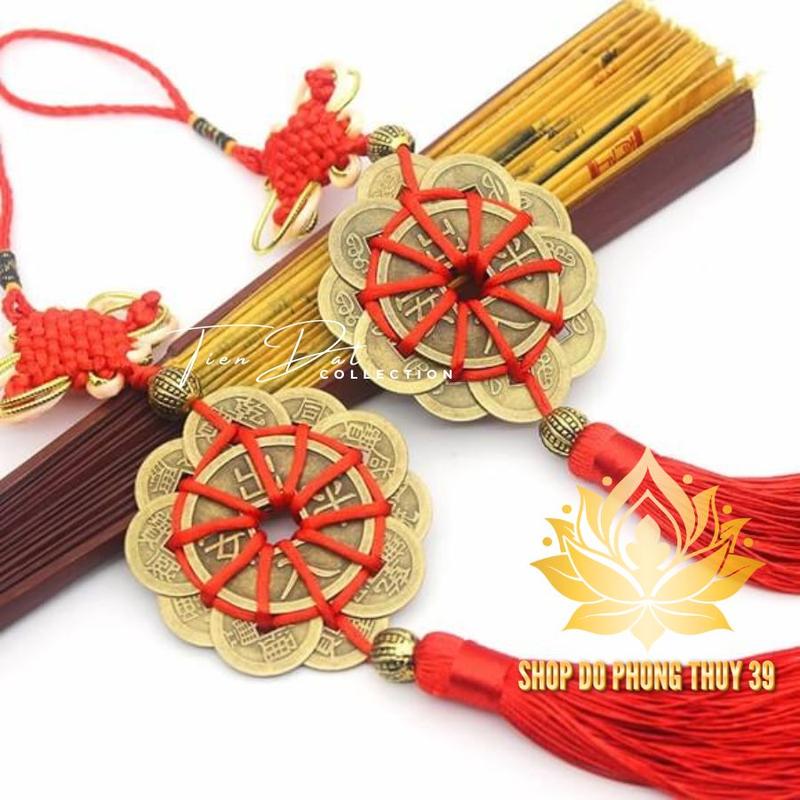 Product Introduction of Dây Treo Xu Hoa Mai Thập Toàn 10 Cánh Phong Thuỷ May Mắn tài Lộc -  Trang Trí Treo Nhà, Cây Cảnh, Ô tô 2