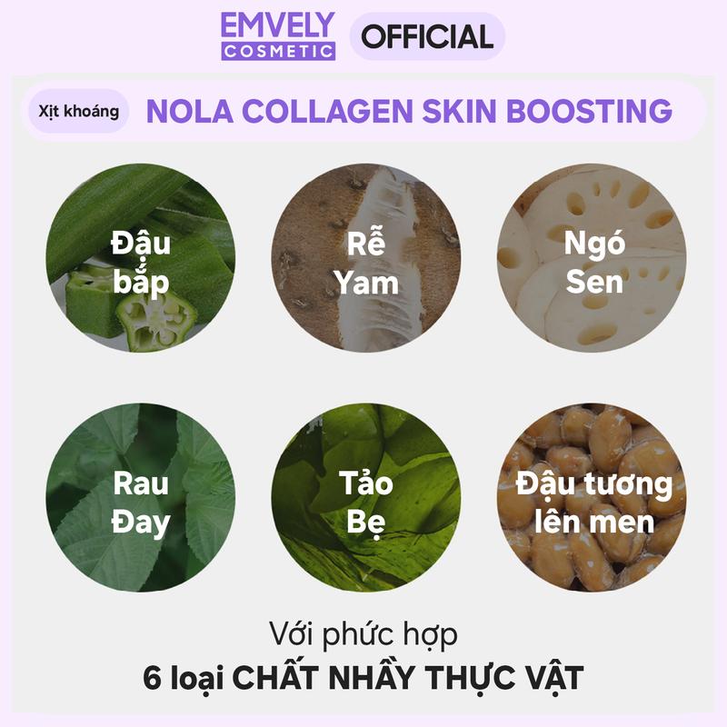 XỊT KHOÁNG NOLA COLLAGEN SKIN BOOSTING (100mL) 4