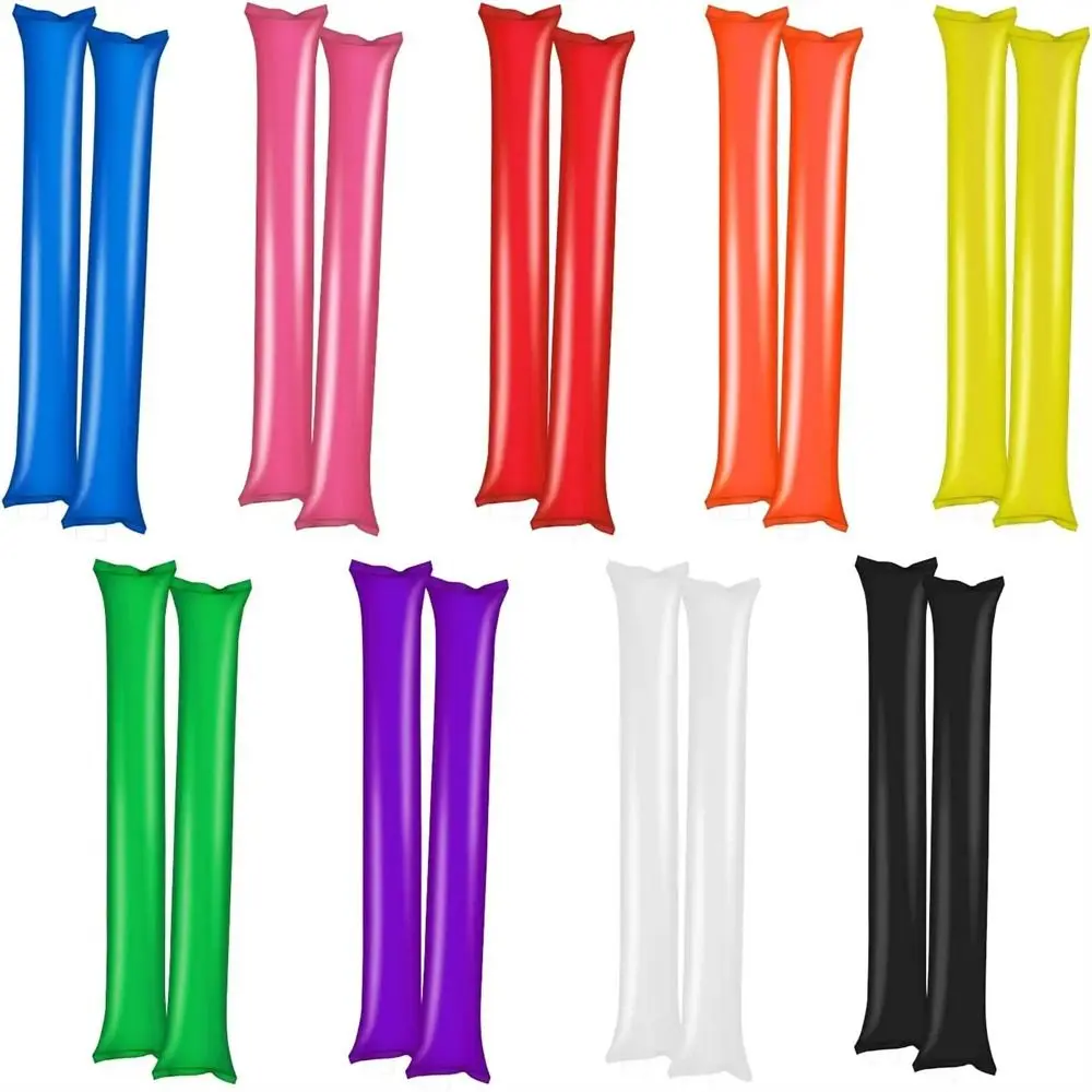 Sport Party Noise Makers Cheering Stick Boom Sticks Long Balloon Inflatable Clapper Colorful Team Spirit Inflatable Thunder Sticks Basketball Football