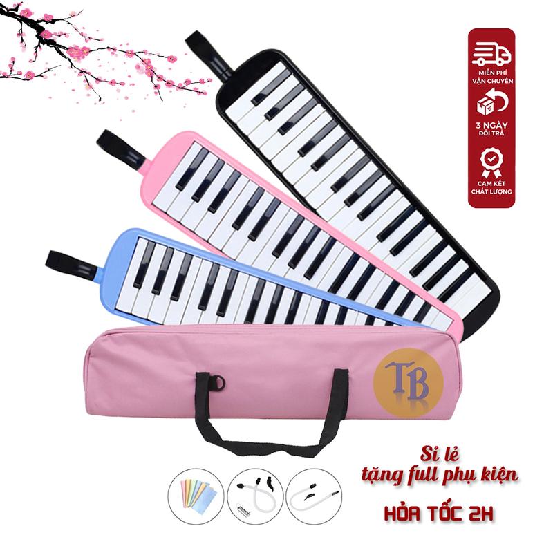 Kèn phím melodica melodion 32 phím đen, xanh, hồng cho học tập, biểu diễn