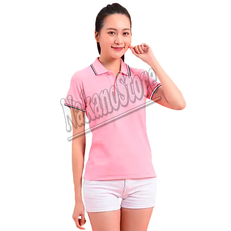 Kaos Wanita Polo Motif CombiList/Kaos Wanita Polo Lengan Pendek/Kaos Wanita/Kaos Kerah Wanita kaos cewek 2