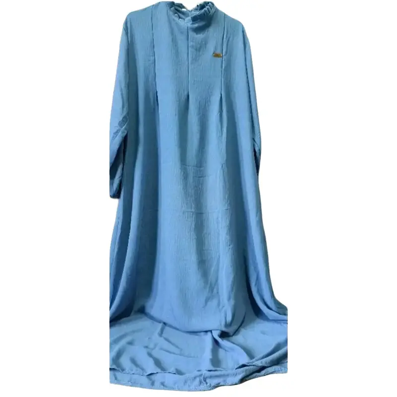 DRESS BISA  COUPLE IBU DAN ANAK MARYAM POLOS Dewasa Crinkle Gamis Muslim 0