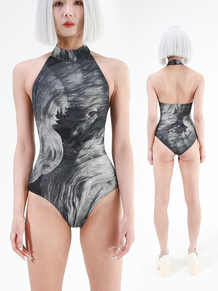 Product Introduction of Sleeveless Leotard Ballet Practice Clothes Women's Adult Dance Clothes Small Stand Collar Body Dancing Training Body Clothes Top 2