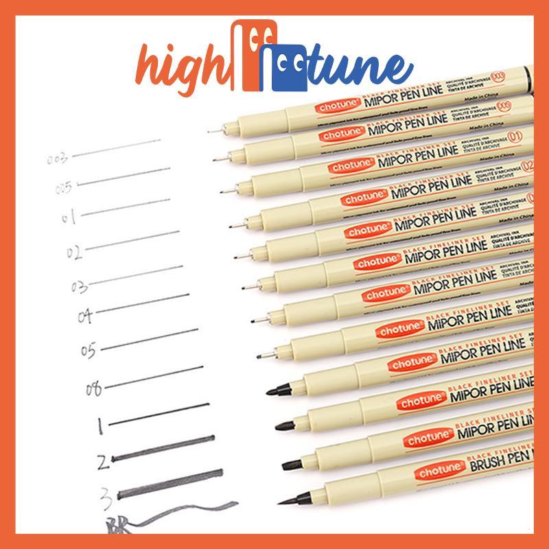 Set 3/12 bút vẽ mỹ thuật Sakura Pigma Micron nhật bản nét đẹp, không lem không trôi vẽ tranh bút truyện tranh bút thiết kế phác thảo bút vẽ tay kim không thấm nước