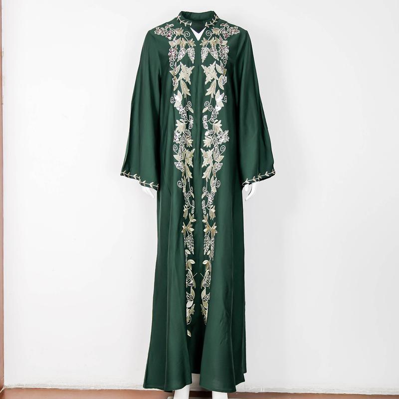 Váy Thêu Abaya Phụ Nữ Hồi Giáo Djellaba, Giảm Giá, Váy Dạ Hội, Thời Trang Phụ Nữ Dubai, Bán Buôn Có Sẵn 6
