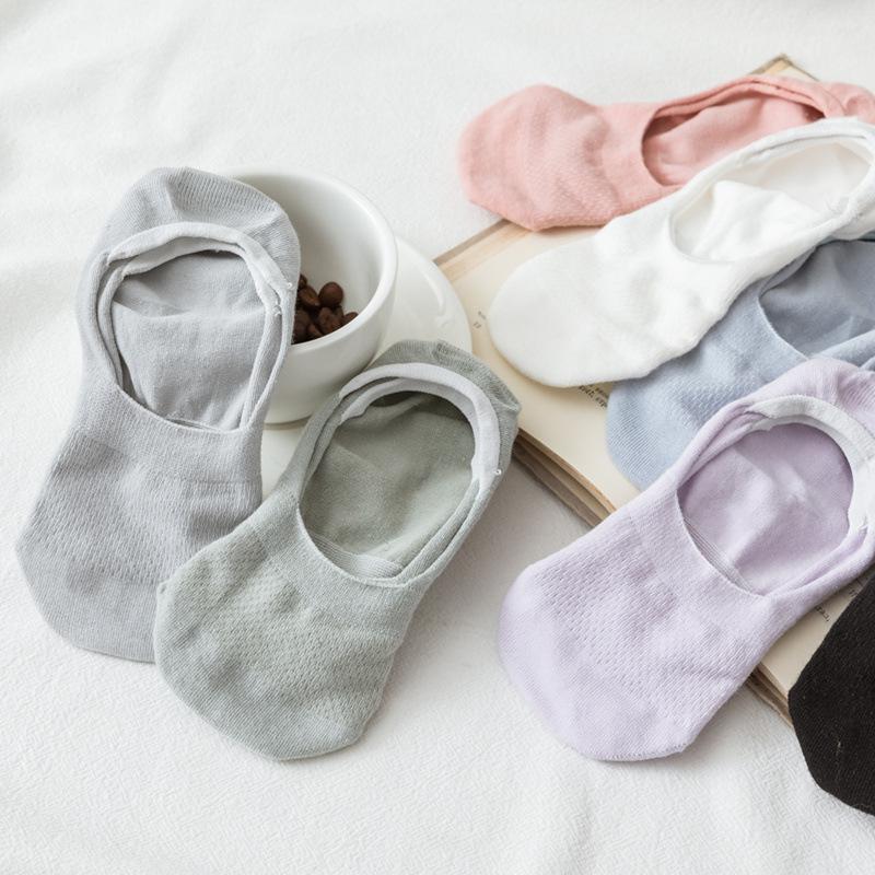 Tất Lưới Rỗng 200 Chân, Tất Cổ Thấp Cho Nữ, Chất Liệu Cotton, Mỏng Và Mùa Xuân Và Mùa Hè, Tất Mắt Cá Chân, Chống Trượt Silicon, Tất Vô Hình 3