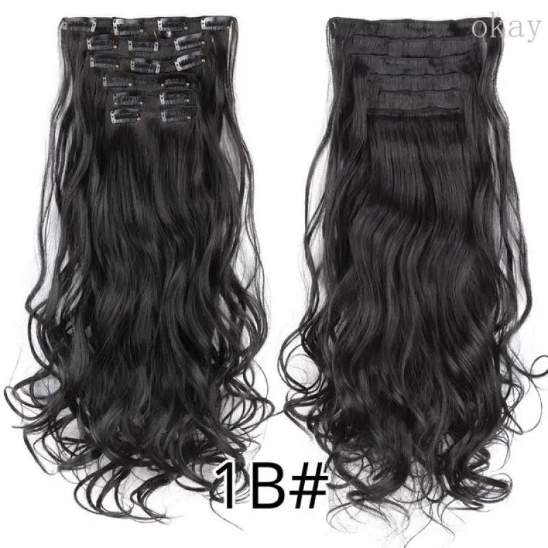Clips for h extensions, h accessories, long curly h extensions, synetic wigs, 16 pieces