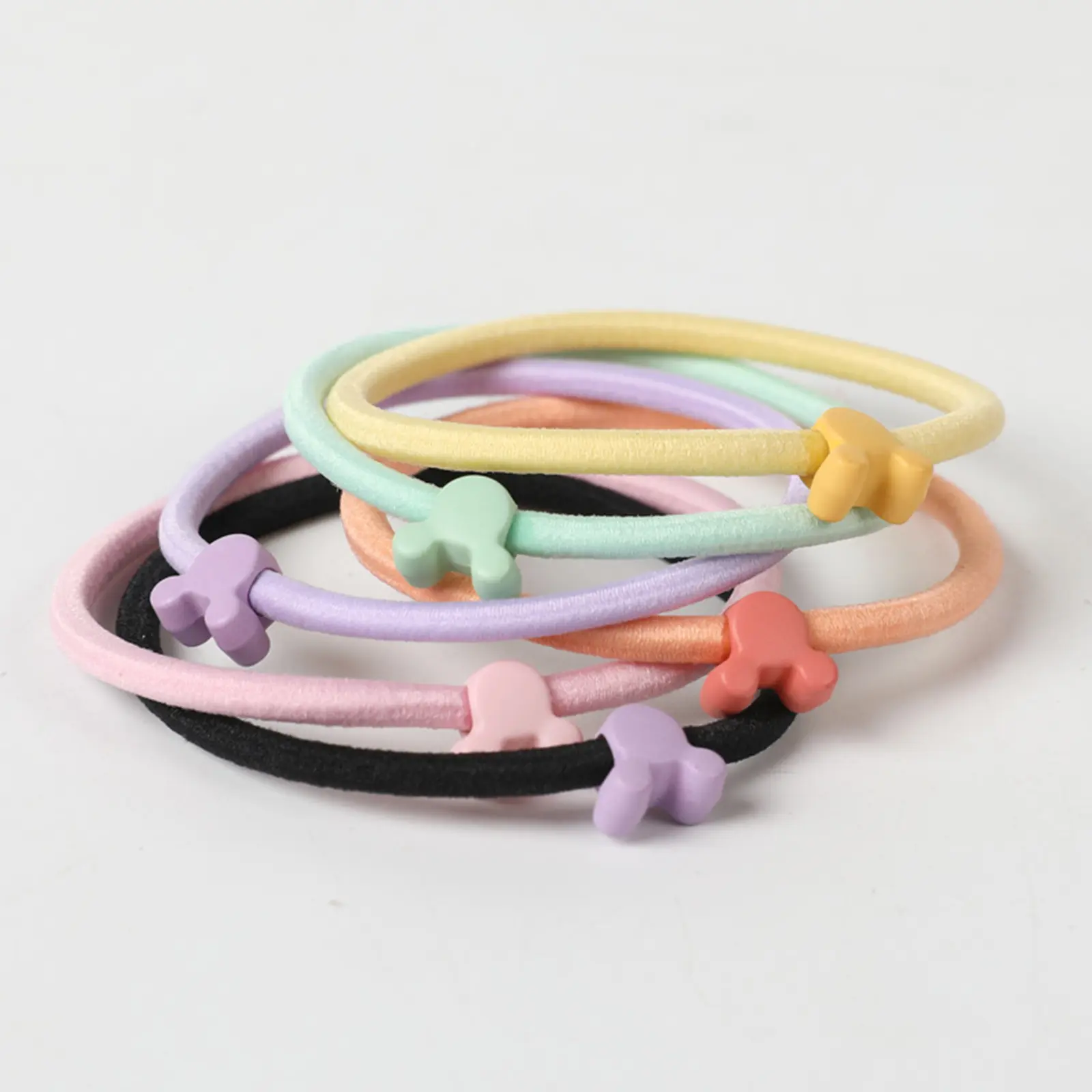 Stretch Hair Ties Ropes Cartoon Mouse Elastic Hair Bands Ponytail Holders for Women Girls Headband Accessories
