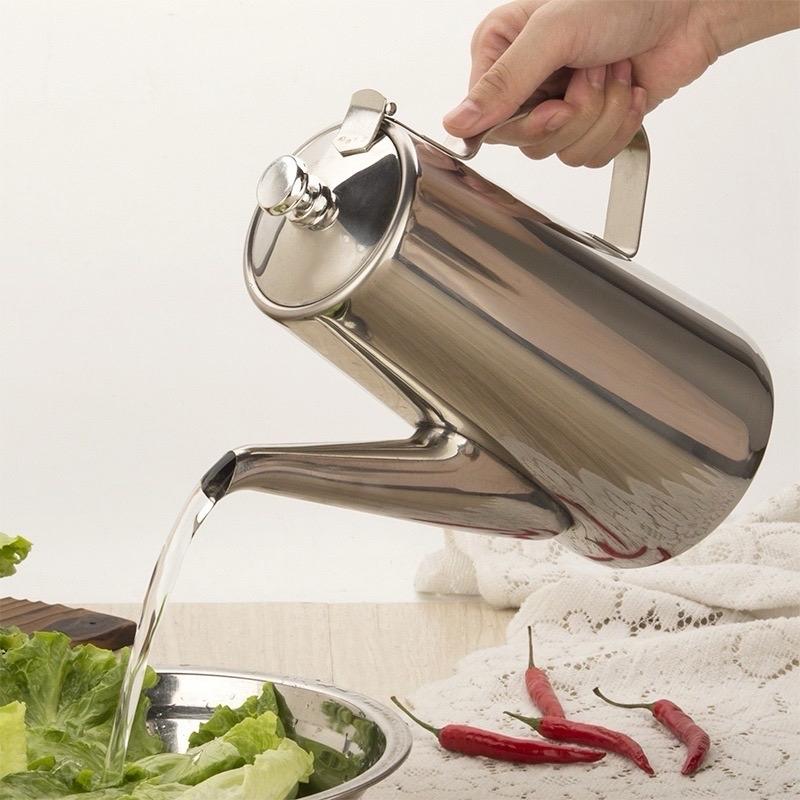 (Giá sỉ) Ấm inox dáng cao sang chuyên đựng trà, cà phê, nước gia vị lẩu nhà hàng 6