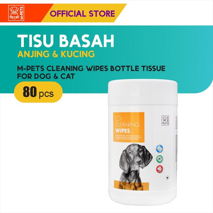 Gambar M-Pets Cleaning Wipes Bottle Tissue 80 Pcs / Tisu Basah Anjing Kucing dari M-Pets Volk Pets Indonesia Kota Tangerang Tokopedia