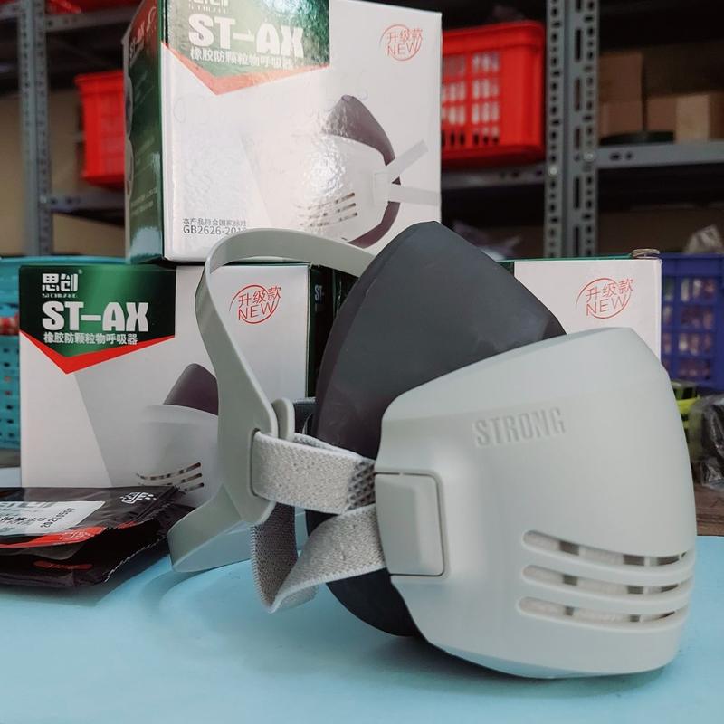 Mặt nạ chống bụi Strong ST-AX giúp ngăn bụi xi măng, bụi kim loại, bụi từ bả tường, phá dỡ nhà, nghiền đá 5