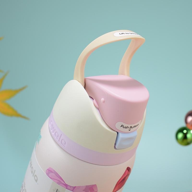 Product Introduction of Hello Kitty Owala FreeSip Insulated Stainless Steel Water Bottle with Straw for Sports and Travel thermos cup outdoor sports water bottle new Owala double-layer vacuum thermos cup sports water bottle outdoor sports fitness car hot and cold straw water cup 18