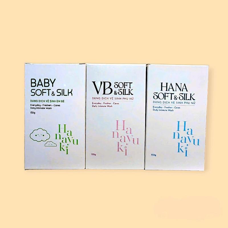 DUNG DỊCH VỆ SINH HANAYUKI 150g Mẫu Mới Nam Nữ Baby Cho Bé 5