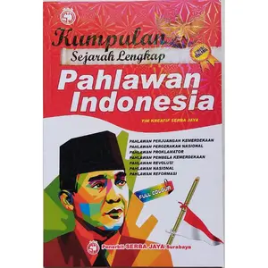 Serba Jaya Buku Kumpulan Sejarah Lengkap Pahlawan Indonesia Biografi 24x16 cm 128 Halaman Full Colour