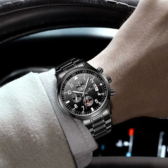 Đồng hồ thời trang AF50 - Thời trang, sang trọng Baỏ hành 12 tháng + tặng 01 nhẫn - Watch Nam Đeo Tay Voi hanboro 5