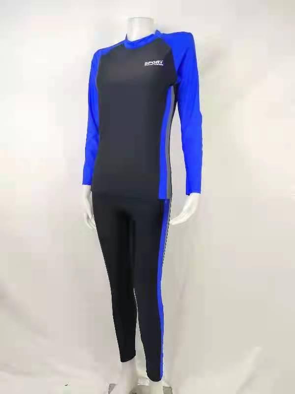 31603-02 Baju renang / cewek / lengan panjang/ satu set/ celana panjang / dewasa/ pakaian renang / wanita / murah / outdoor / couple / unisex / polos / antiuv 2