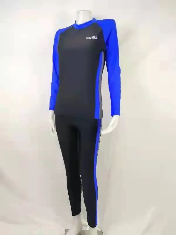 31603-02 Baju renang / cewek / lengan panjang/ satu set/ celana panjang / dewasa/ pakaian renang / wanita / murah / outdoor / couple / unisex / polos / antiuv 2