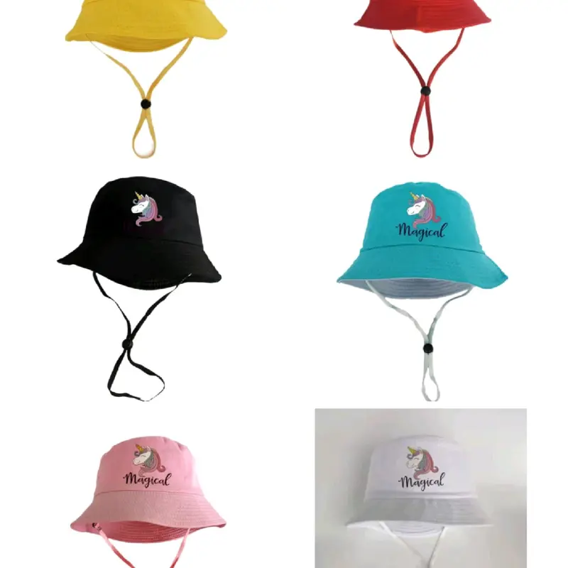 Topi Bucket Anak Karakter, Topi Bucket Anak unicorn, Topi Bucket Anak Magical, Topi Bucket Anak Tali, Topi Bucket Anak Usia 2 sampai 8 Tahun. 0