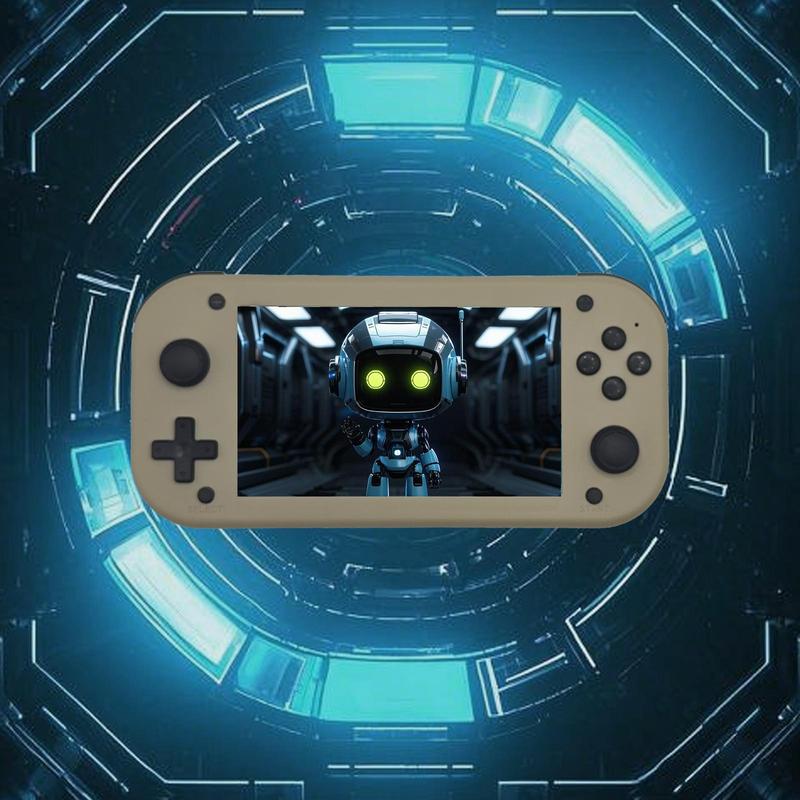 Rechargeable Handheld Game Console, 4.3 Inch IPS Full Fitment HD Screen Game Console, Ideal Home Game Console & Console, Perfect Gift for Boyfriend & Game Lovers, Protective 0