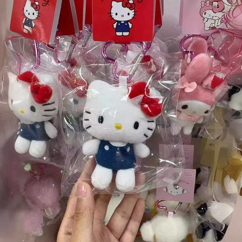 Product Introduction of Rantai Kunci Anak Patung Mewah Hello Kitty, Sanrio, Kartun Comel, Loket Plushies KT Cat, Hiasan Beg, Sesuai untuk Kanak-kanak, Mainan Mewah, Hadiah Hebat 6