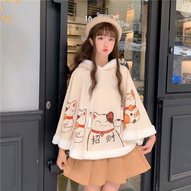Áo choàng mèo thần tài loli 3