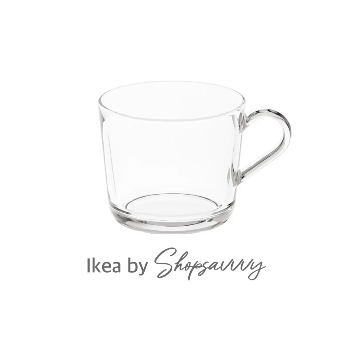 IKEA 365+ Clear Glass Mug - 24cl Capacity - Drinkware, Cup