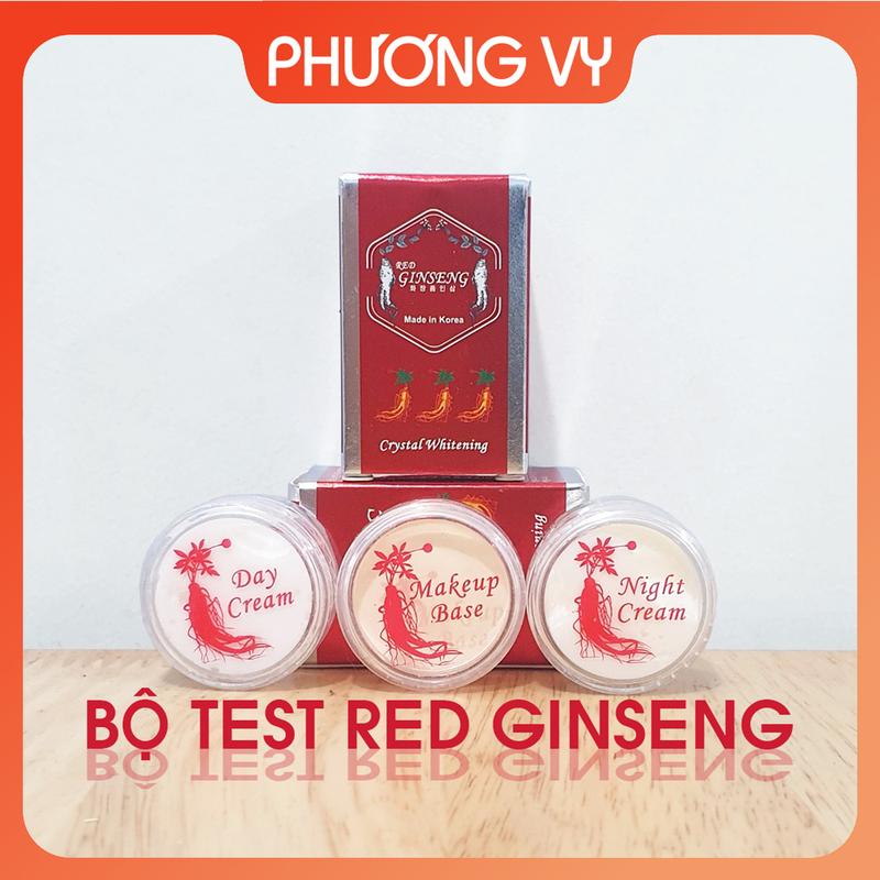 Bộ thử kem sâm Red Ginseng, cho da nám tàn nhang và trắng da.