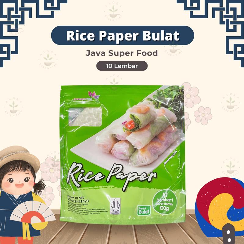 Rice Paper BULAT Kulit Lumpia Bulat 10 Lembar Java Super Food - Shop ...