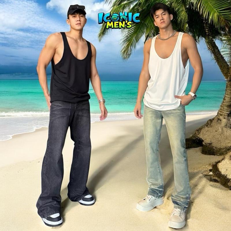 Áo ba lỗ nam cổ,nách khoét sâu vải thun cotton lụa mềm mại form regular dễ mặc [Mã 111] Menswear