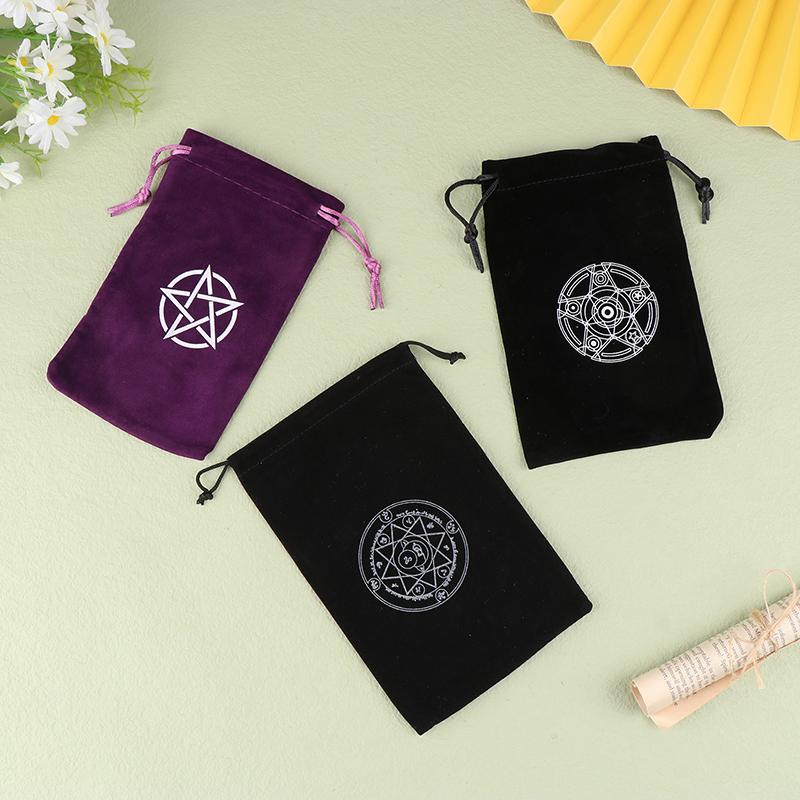Product Introduction of [MMG]1Pc Velvet Tarots Oracle Cards Storage Bag Runes Constellation Witch Divination Accessories Jewelry  Bag Drawstring Pouch 18