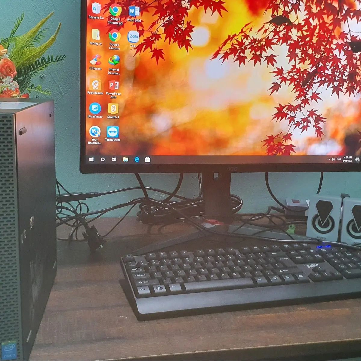Thùng Pc Máy tính Văn Phòng Học Tập Học sinh I5 ram 8g SSD 128GB- PC02 full
