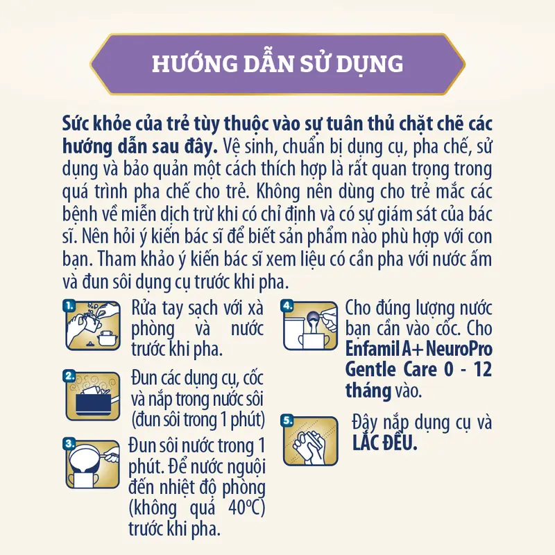 Sản phẩm Enfamil A+ Neuropro Gentle Care Infant Formula dành cho bé từ 0 – 12 tháng tuổi - 350g 2