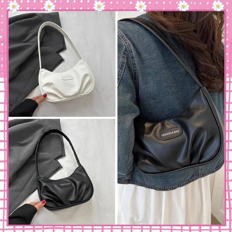 Túi xách kẹp nách đeo vai nữ xếp li vá thời trang BH 823