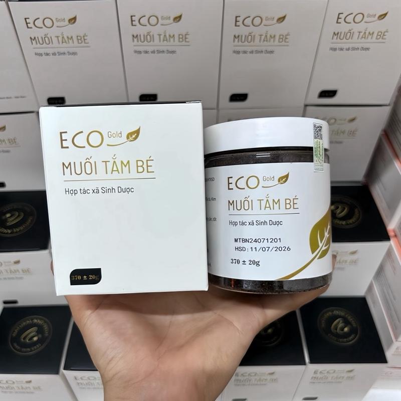 [COMBO 2 LỌ] Muối tắm thảo dược Eco Gold 370gr cho bé, mát da, lành tính, phòng rôm sảy mẩn ngứa