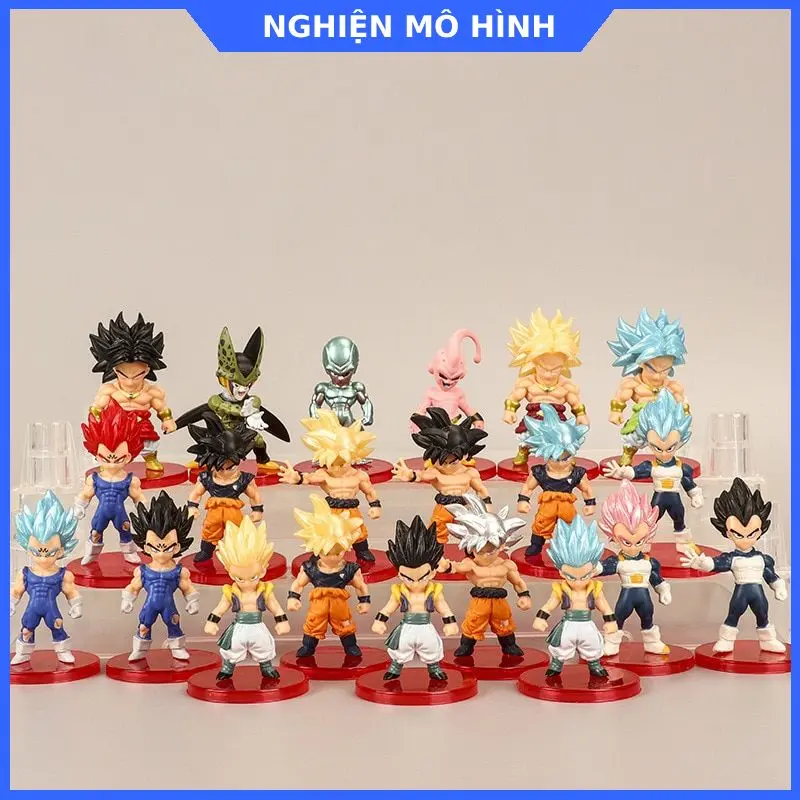 Mô hình nhân vật Bảy Viên Ngọc Rồng Ver2 Goku Gogeta Shenron Gohan Frieza Vegeta Super Saiyan God SSJ  Dragon Ball Đồ Chơi Toy Đồ Chơi Toy Voi