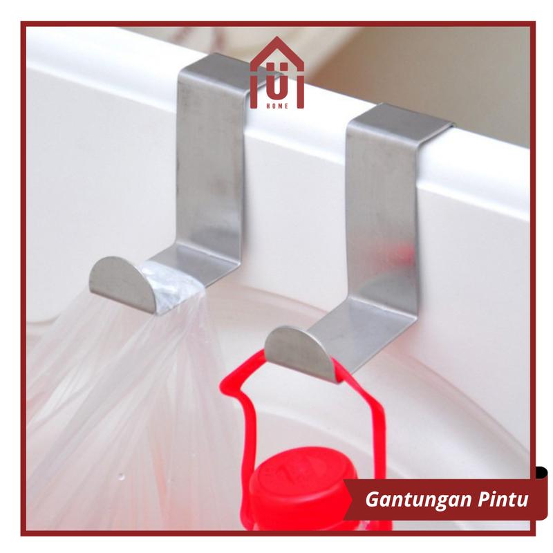 Product Introduction of UNISO HOME - [1 PCS] GANTUNGAN PINTU BESI HOOK TANPA PAKU 7