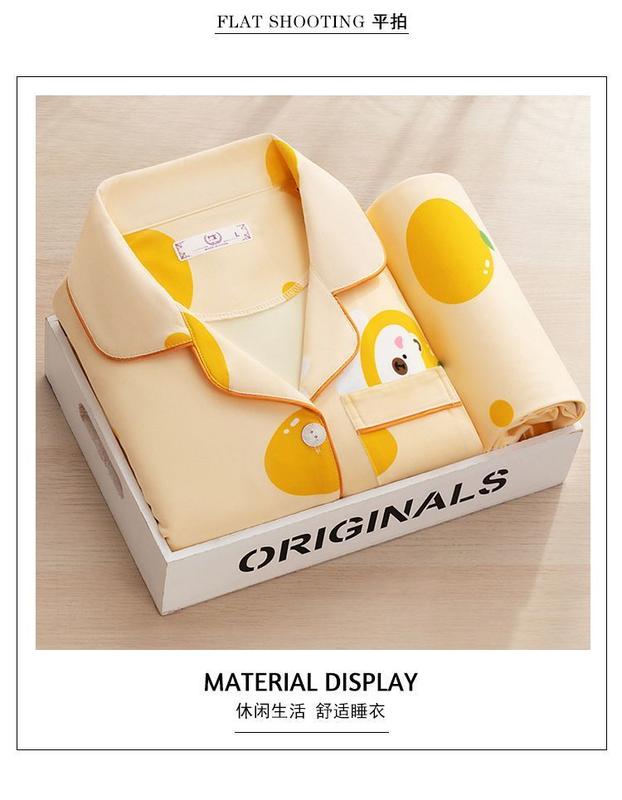 Product Introduction of Bộ Đồ Ngủ, Cao Cấp, Dành Cho Nữ, Mùa Xuân Và Mùa Thu, Dài Tay, Bộ Đồ Cardigan, Phong Cách Hàn Quốc, Thiết Kế Ngọt Ngào, Ngoại Cỡ, Thích Hợp Cho Mùa Thu Và Mùa Đông, Đồ Mặc Nhà 9