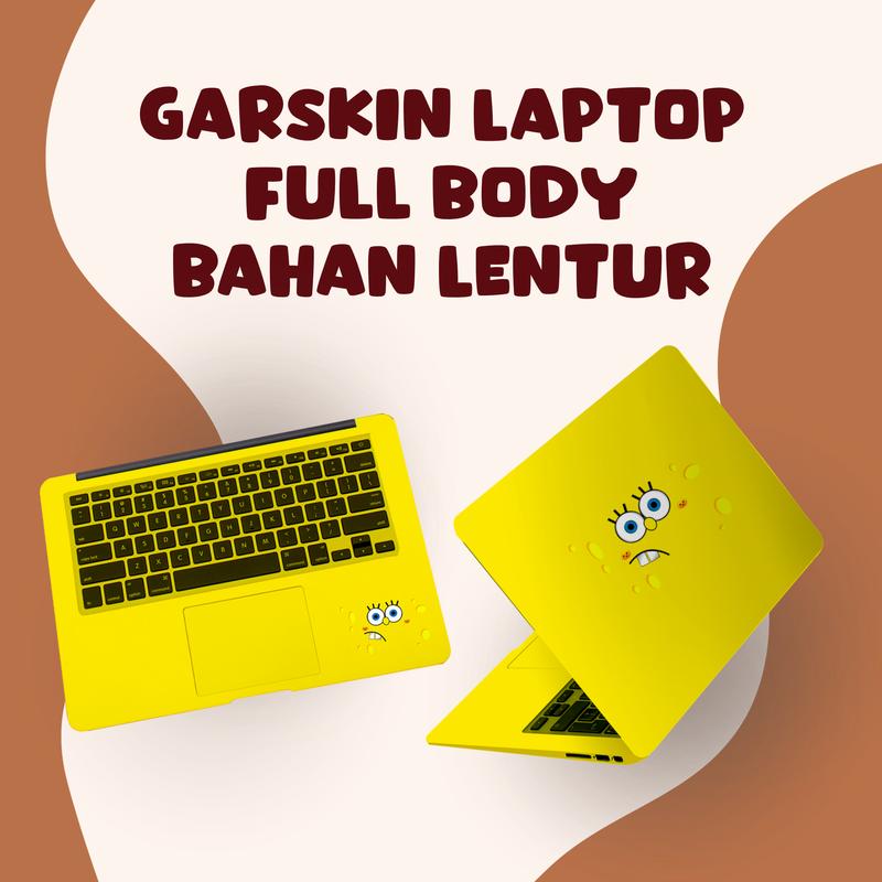 Garskin Laptop Full Body Bahan Lentur Plastik Stiker Computer - Shop ...